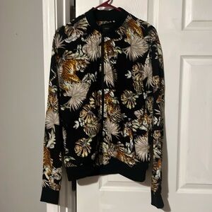 Denim & Flower Tiger  All over Print Men’s Jacket